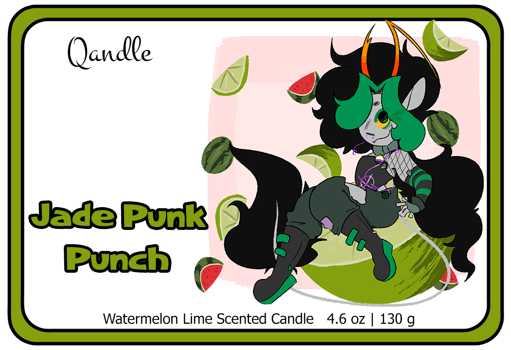 Jade Punk Punch Curvy Body Candle