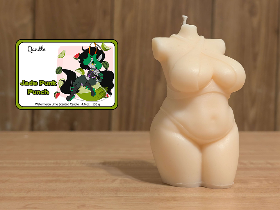 Jade Punk Punch Curvy Body Candle