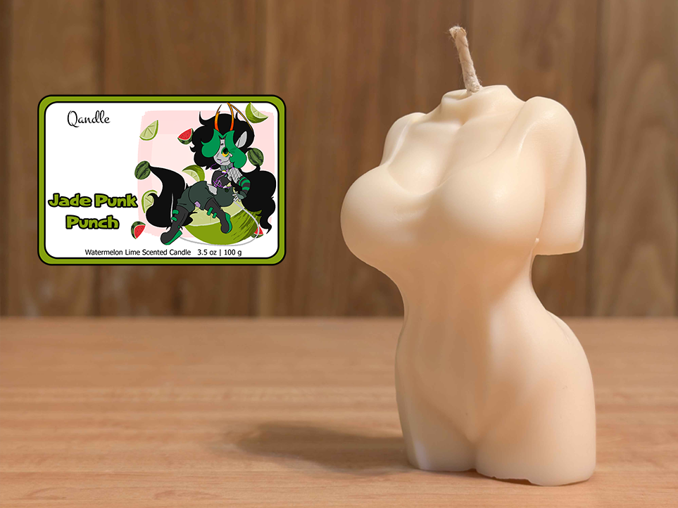 Jade Punk Punch Feminine Body Candle