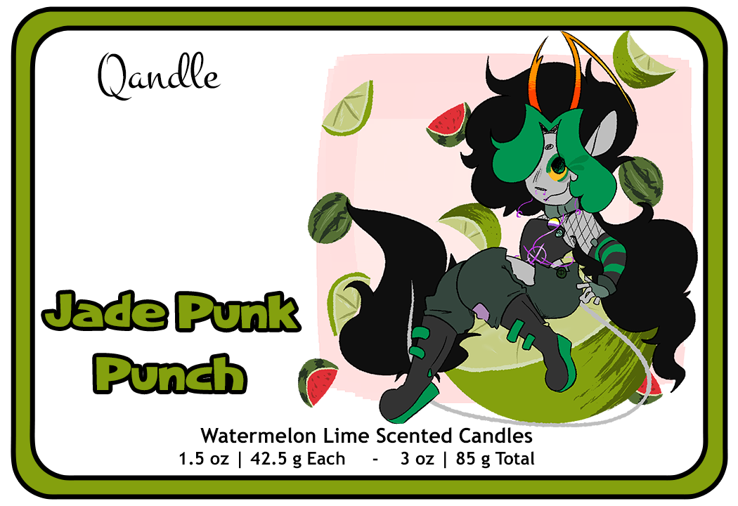 Jade Punk Punch Heart Candles