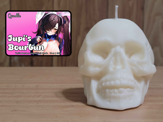 Jupi's Bourbun Skull Candle