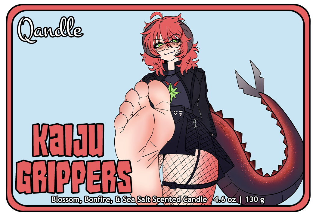 Kaiju Grippers Curvy Body Candle