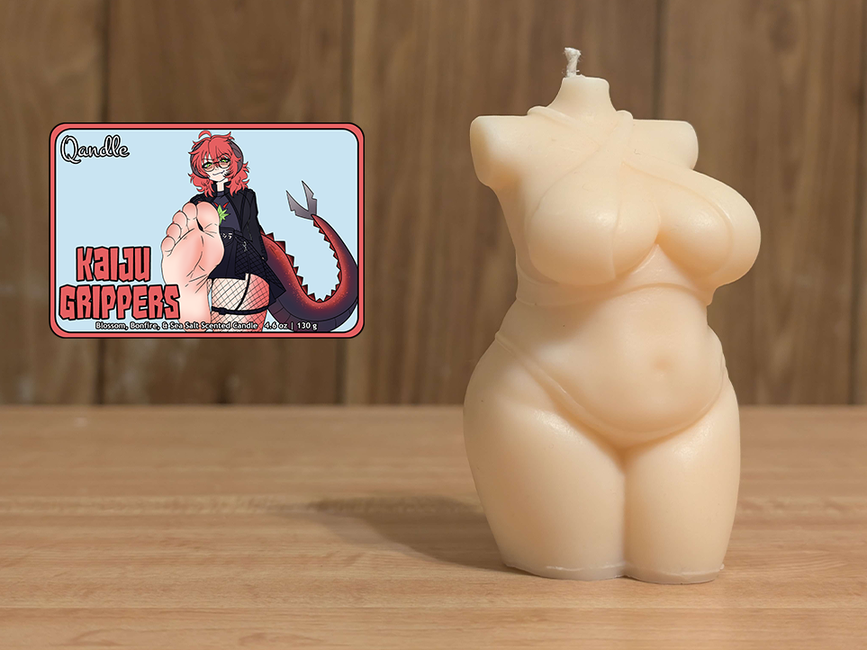 Kaiju Grippers Curvy Body Candle