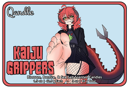 Kaiju Grippers Heart Candles