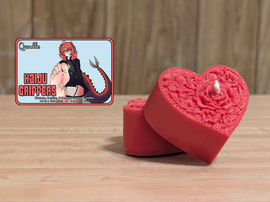 Kaiju Grippers Heart Candles