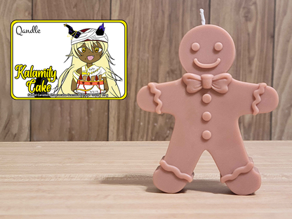 Kalamity Cake Gingerbread Man Candle