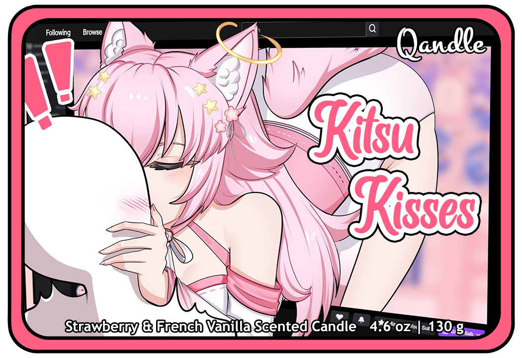 Kitsu Kisses Curvy Body Candle