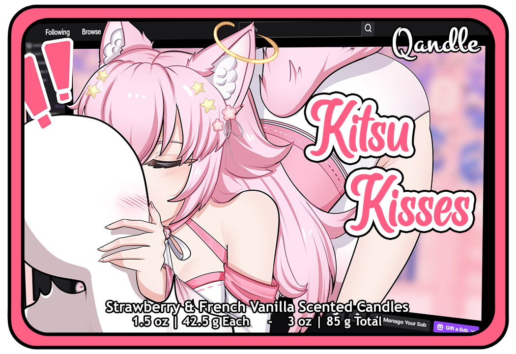 Kitsu Kisses Heart Candles