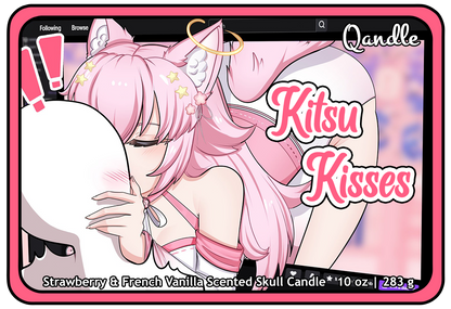 Kitsu Kisses Skull Candle