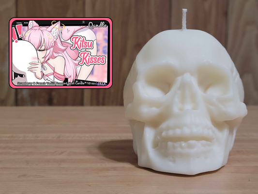 Kitsu Kisses Skull Candle