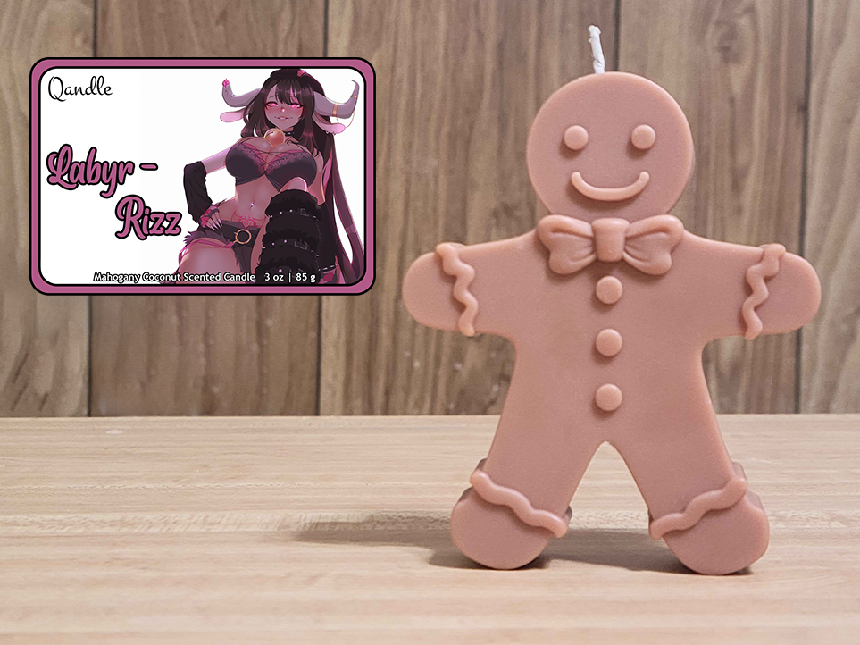 Labyr-Rizz Gingerbread Man Candle