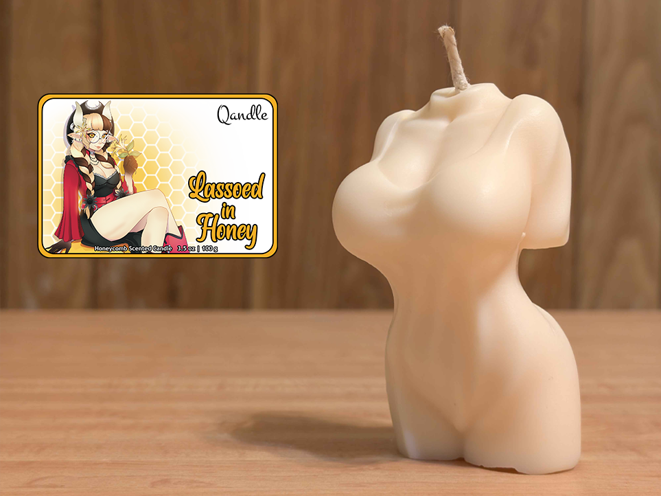 Lassoed in Honey Feminine Body Candle