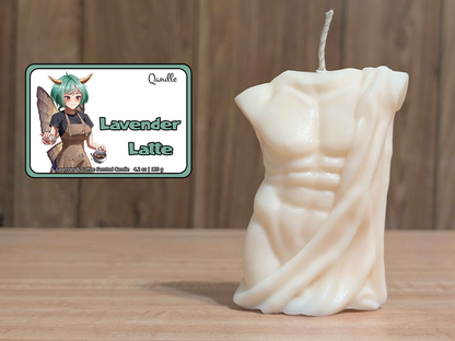 Lavender Latte Masculine Body Candle