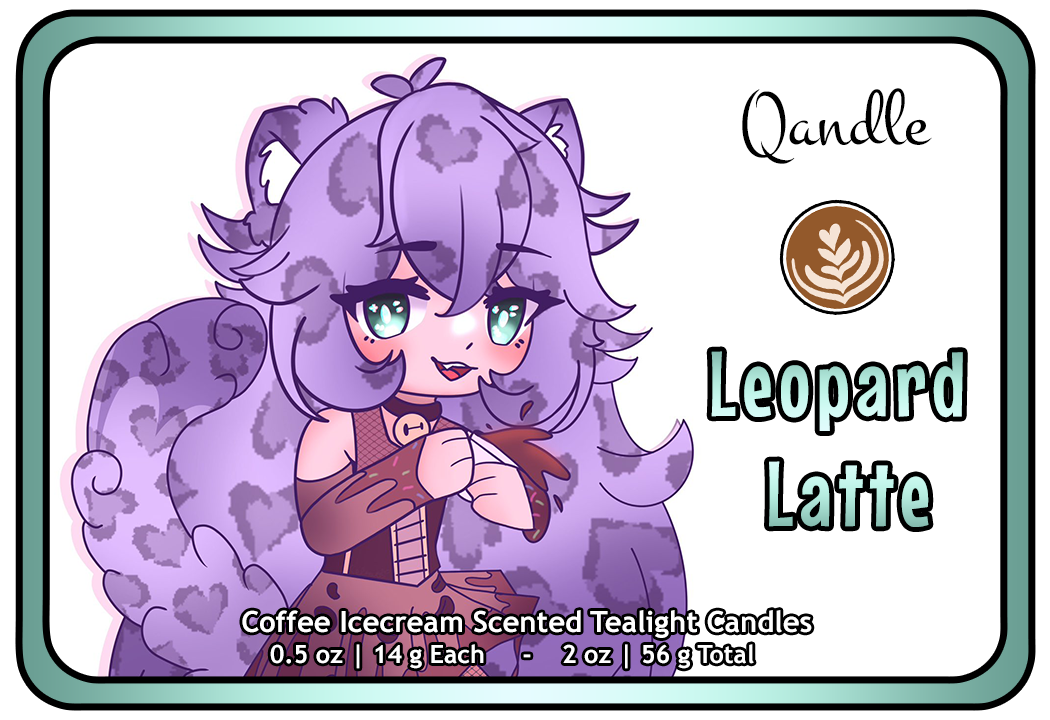 Leopard Latte Tealight Candles