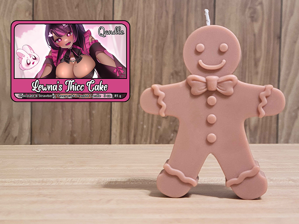 Lewna's Thicc Cake Gingerbread Man Candle