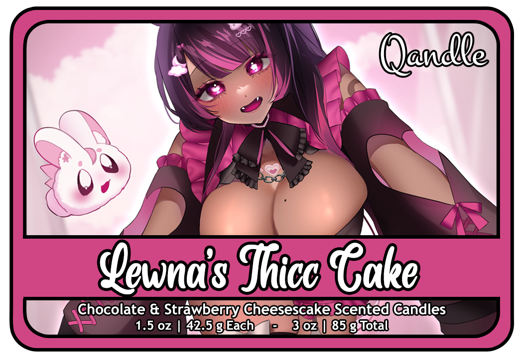 Lewna's Thicc Cake Heart Candles