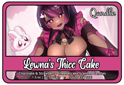 Lewna's Thicc Cake Heart Candles