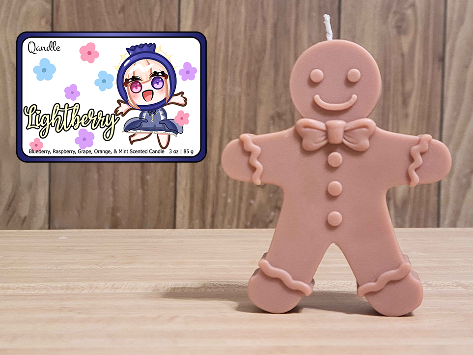 Lightberry Gingerbread Man Candle