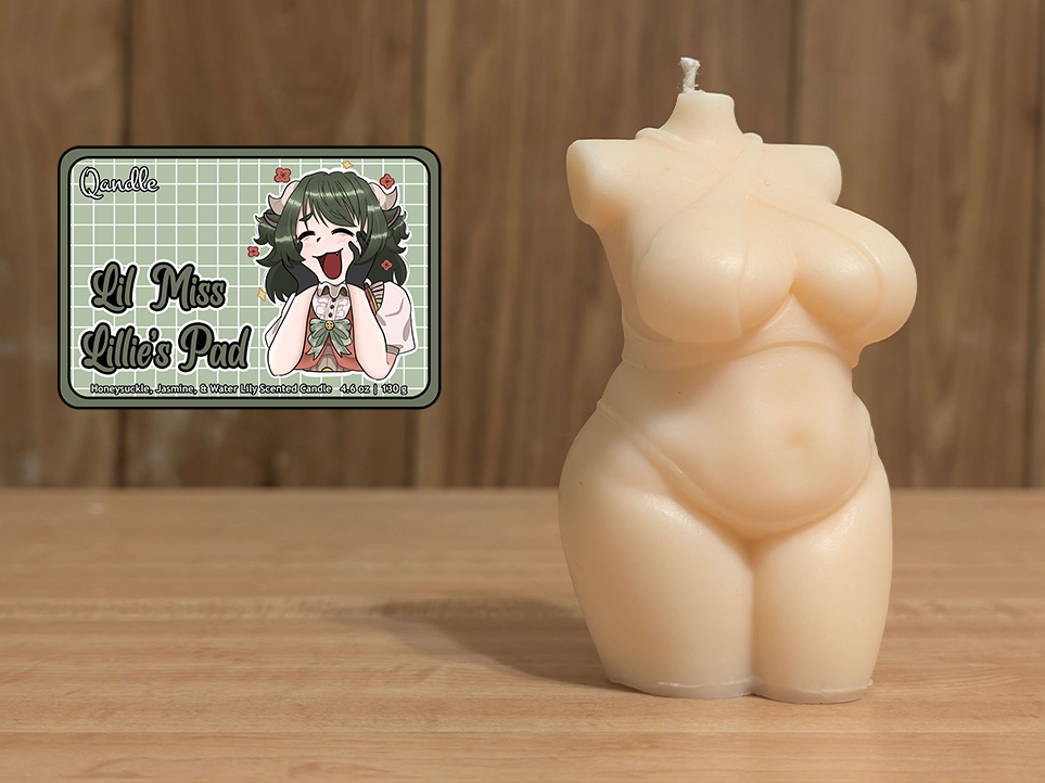 Lil Miss Lillie's Pad Curvy Body Candle