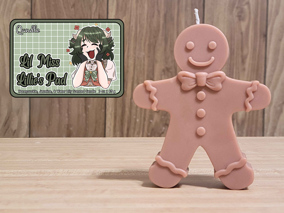 Lil Miss Lillie's Pad Gingerbread Man Candle