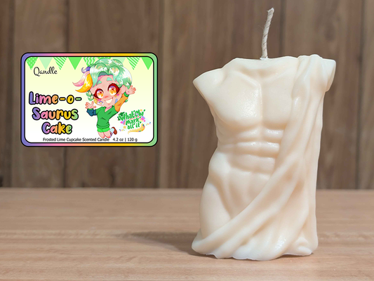 Lime-o-Saurus Cake Masculine Body Candle