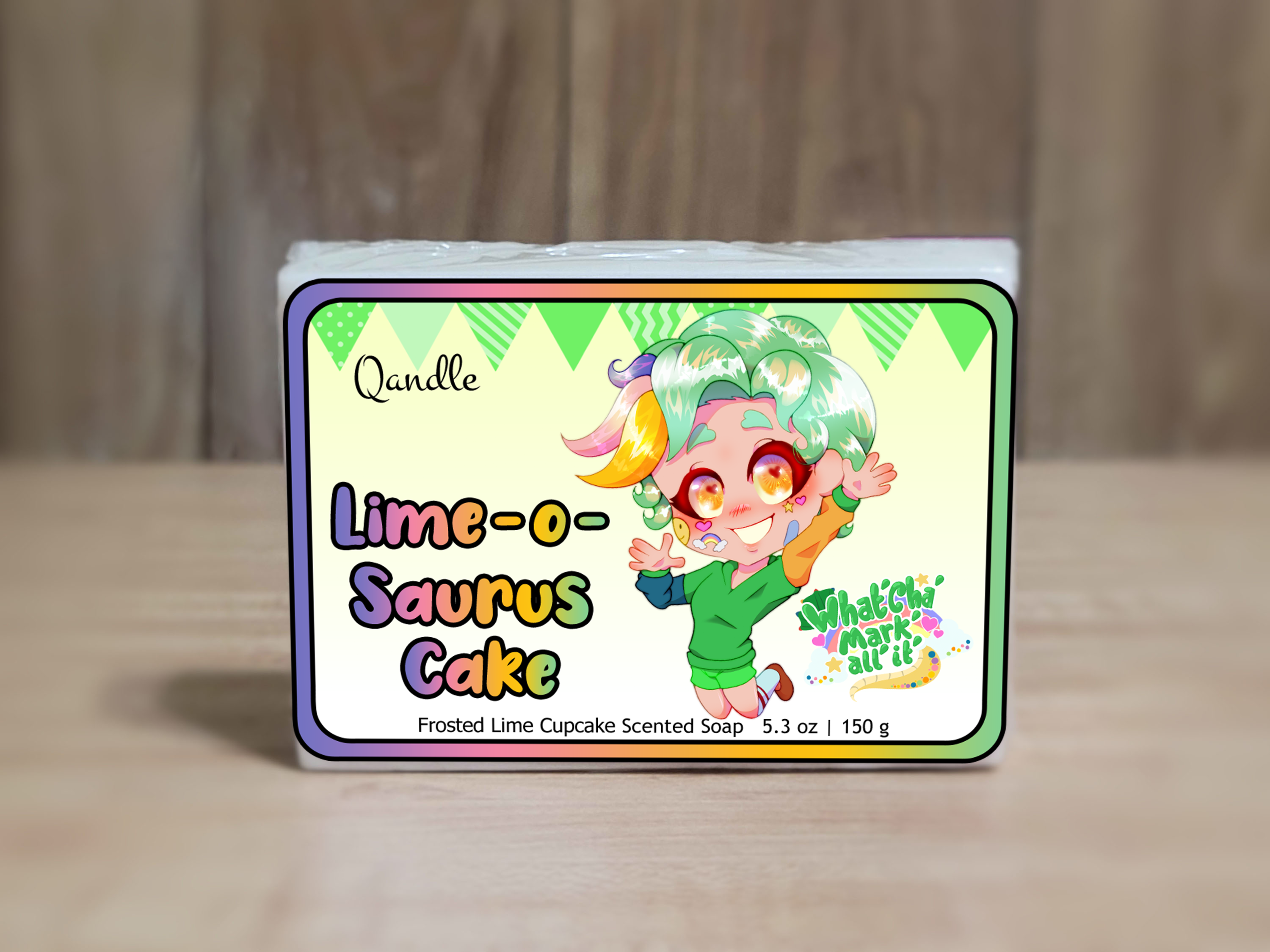 Lime-o-Saurus Cake Soap Bar