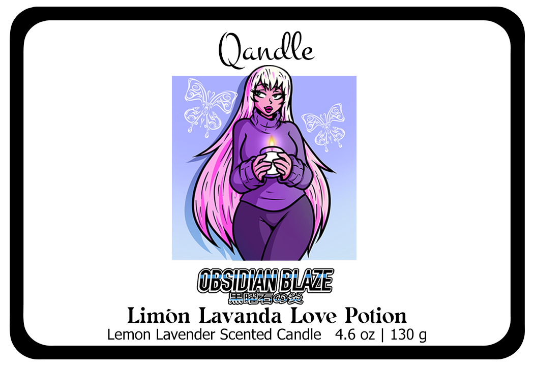 Limón Lavanda Love Potion Curvy Body Candle