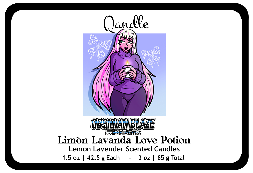 Limón Lavanda Love Potion Heart Candles