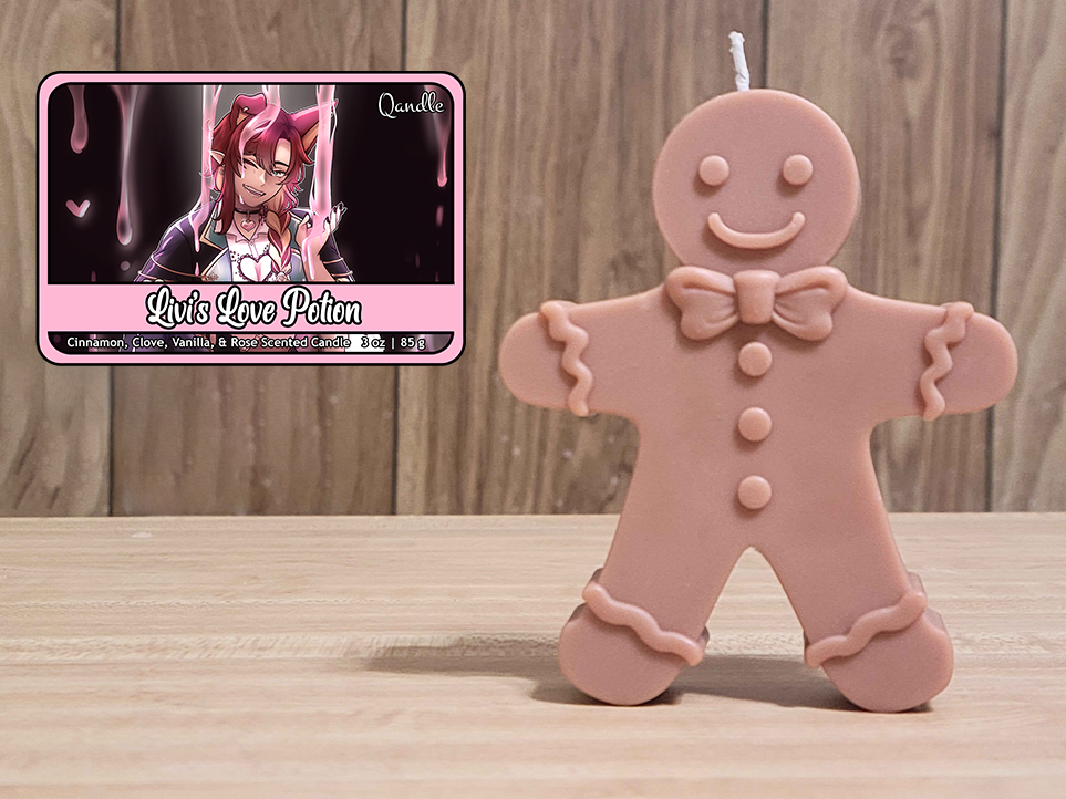 Livi's Love Potion Gingerbread Man Candle