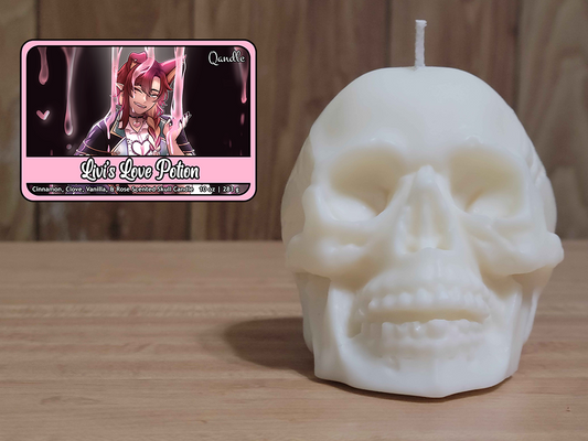 Livi's Love Potion Skull Candle