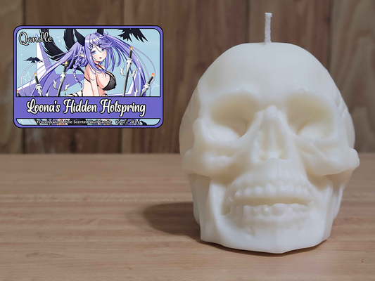 Loona's Hidden Hotspring Skull Candle