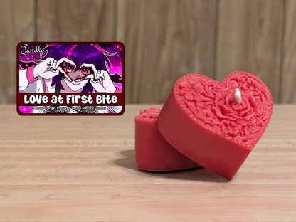 Love at First Bite Heart Candles