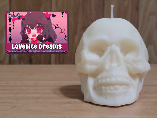 Lovebite Dreams Skull Candle