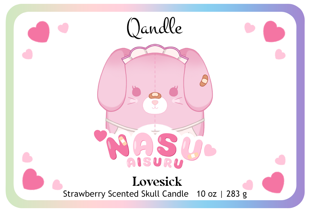 Lovesick Skull Candle