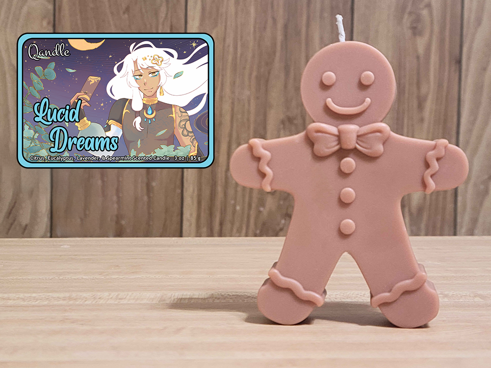 Lucid Dreams Gingerbread Man Candle