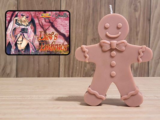 Lust's Embrace Gingerbread Man Candle