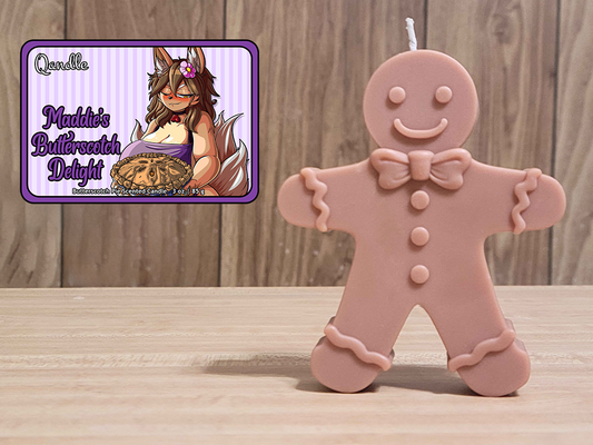 Maddie's Butterscotch Delight Gingerbread Man Candle