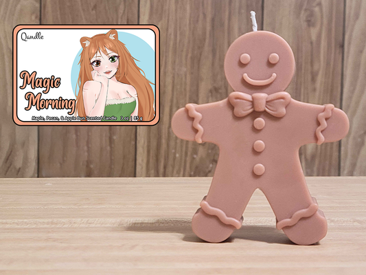 Magic Morning Gingerbread Man Candle