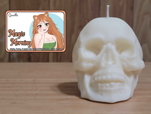 Magic Morning Skull Candle