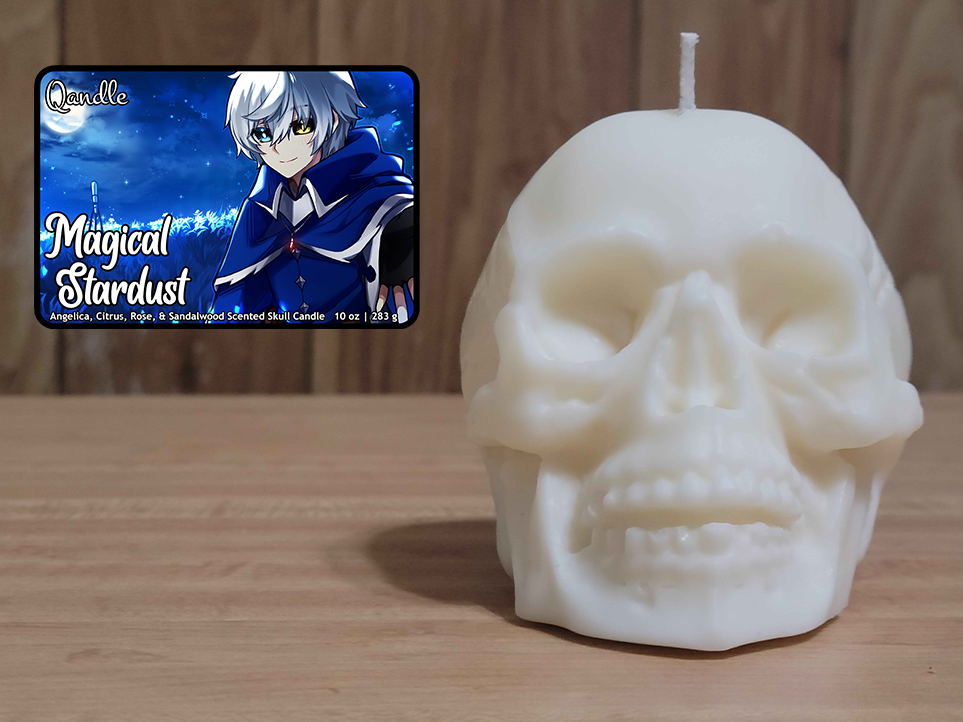 Magical Stardust Skull Candle