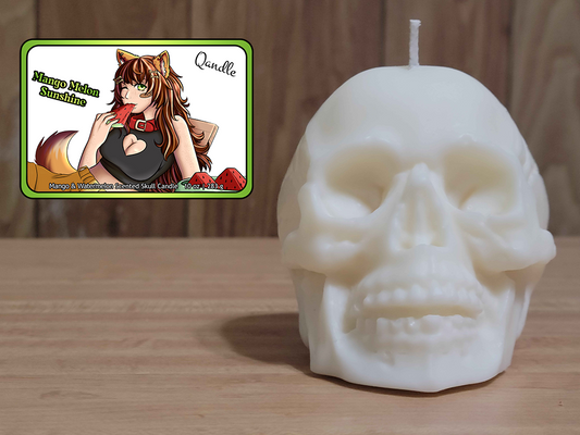 Mango Melon Sunshine Skull Candle