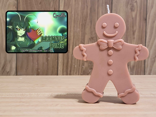 Mantis Pine Gingerbread Man Candle