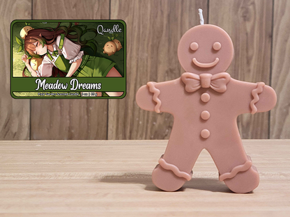 Meadow Dreams Gingerbread Man Candle