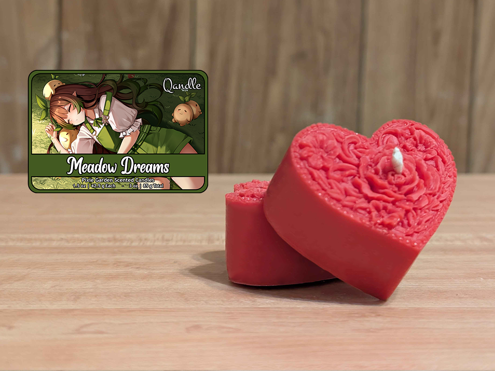 Meadow Dreams Heart Candles