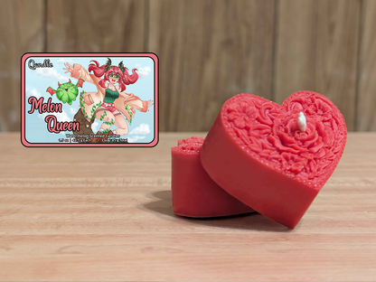 Melon Queen Heart Candles