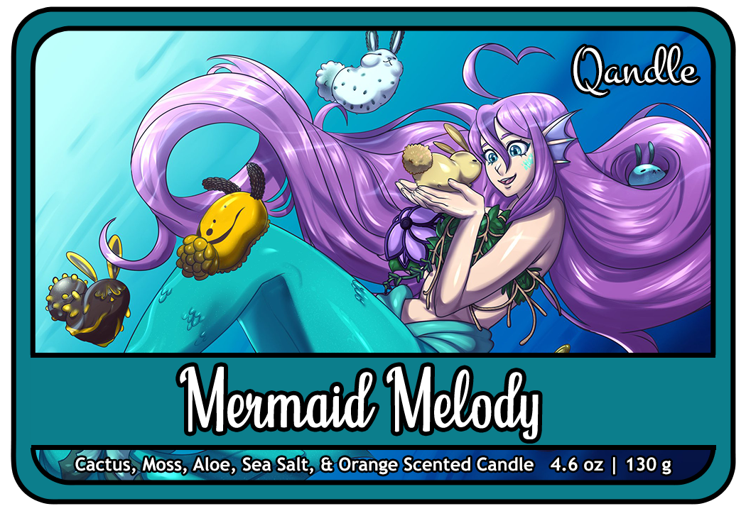 Mermaid Melody Curvy Body Candle