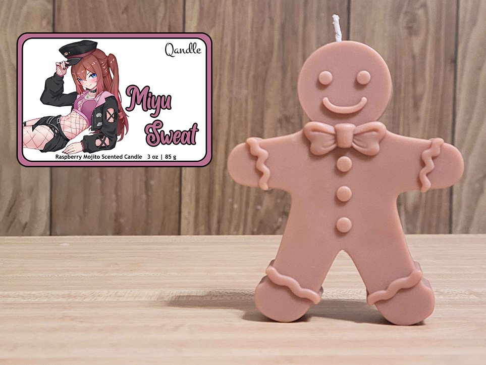 Miyu Sweat Gingerbread Man Candle