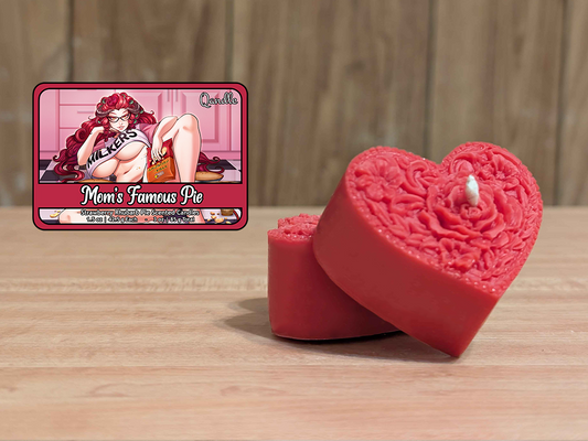 Mom's Famous Pie Heart Candles