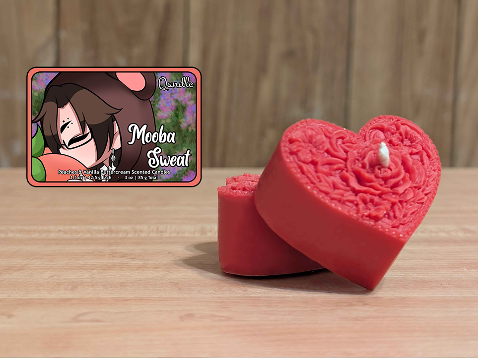 Mooba Sweat Heart Candles