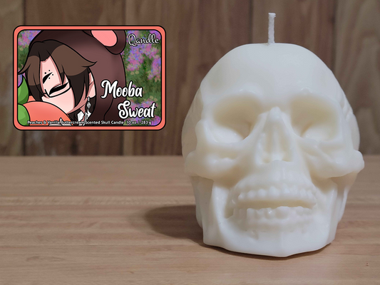 Mooba Sweat Skull Candle